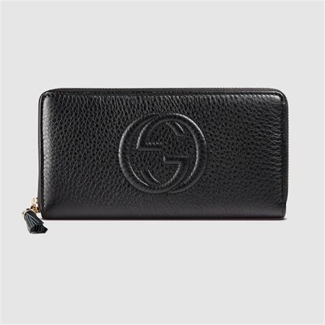 black gucci leather wallet|black leather gucci wallet 2019.